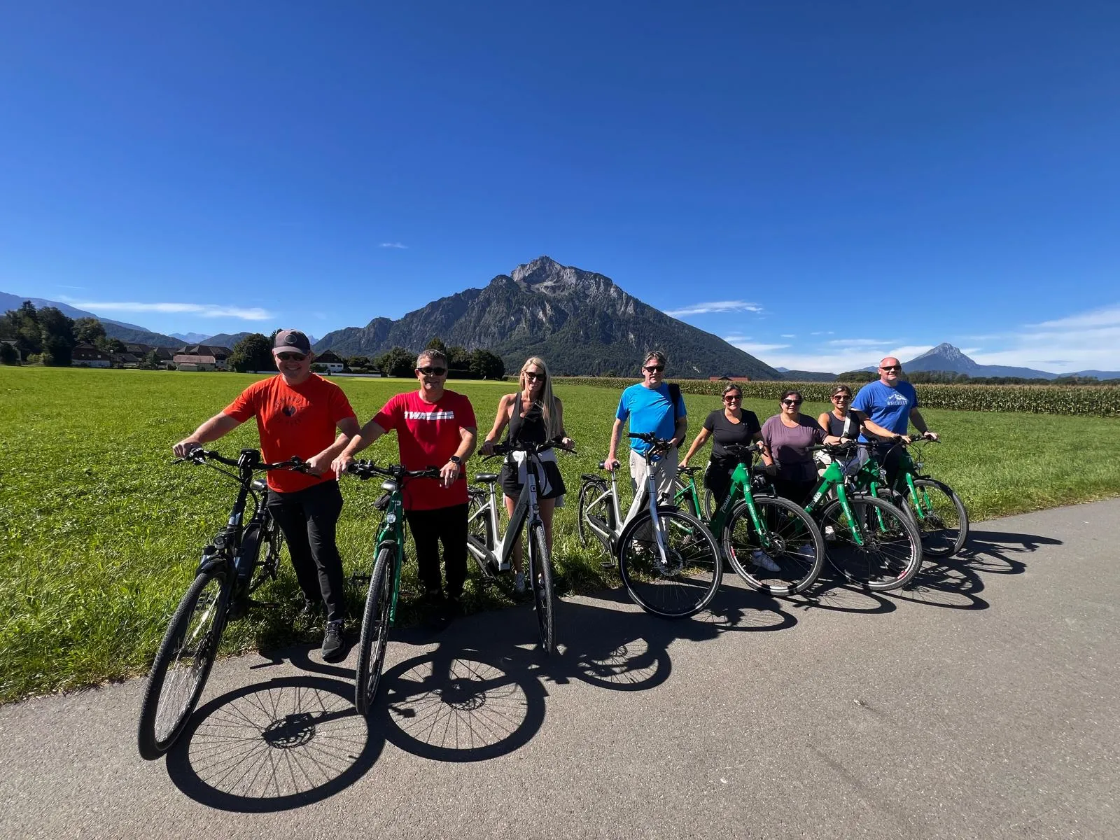 Private ebike tour of Sazburg and its souroundings. ride under the untersberg the house mountain of Salzburg